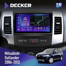 Штатная магнитола Mitsubishi Outlander XL 2006-2012 AMP Decker TS9004 TS 6x128, DSP 4G, 2k