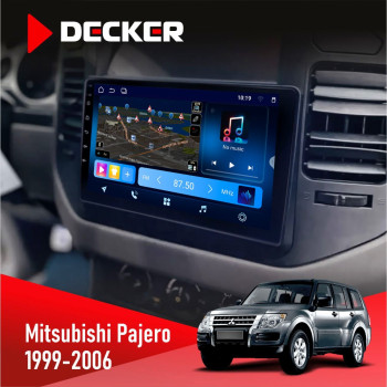 Штатная магнитола Mitsubishi Pajero 1999-2006 Decker D9-008 8x128 DSP 4G