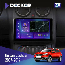 Штатна магнітола Nissan Qashqai 2007-2014 Decker TS9004 TS 6x128, DSP 4G, 2k