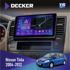 Штатна магнітола Nissan Tiida 2004-2012 Decker TS9004 TS 6x128, DSP 4G, 2k