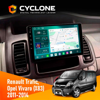 Штатна магнітола Opel Vivaro 2011-2015 Cyclone C10-013 4x64 DSP 4G