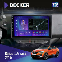 Штатная магнитола Renault Arkana 2019+ Decker TS10002 TS 4x32, DSP, 4G
