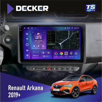 Штатна магнітола Renault Arkana 2019+ Decker TS10003 TS 4x64, DSP 4G, 2k