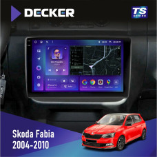Штатная магнитола Skoda Fabia 2004-2010 Decker TS10004 TS 6x128, DSP 4G, 2k