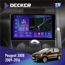 Штатная магнитола Peugeot (3008) 2009-2016 Decker TS9004 TS 6x128, DSP 4G, 2k