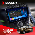 Штатна магнітола Peugeot (3008) 2009-2016 Climate Decker D9-008 8x128 DSP 4G