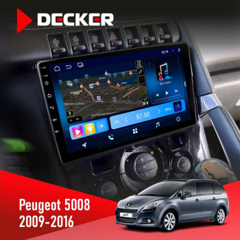 Штатная магнитола Peugeot (5008) 2009-2016 Climate Decker D9-008 8x128 DSP 4G