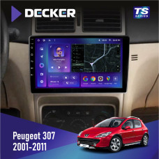 Штатная магнитола Peugeot 307 2001-2011 Decker TS9002 TS 4x32, DSP, 4G