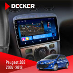 Штатная магнитола Peugeot 308 2007-2013 Silver Decker D9-008 8x128 DSP 4G