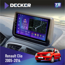 Штатная магнитола Renault Clio 2005-2014 Decker TS9002 TS 4x32, DSP, 4G