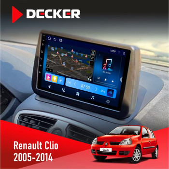 Штатная магнитола Renault Clio 2005-2014 Decker D9-008 8x128 DSP 4G