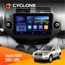 Штатная магнитола Toyota RAV4 2007-2011 Cyclone C9006 4x64, DSP, DVR