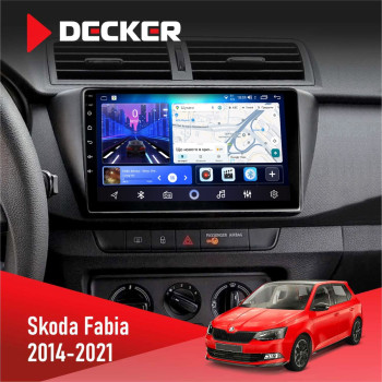 Штатная магнитола Skoda Fabia 2014-2021 Decker D9-006 4x64, 4G