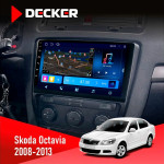 Штатная магнитола Skoda Octavia A5 2008-2013 Black Decker D10-008 8x128 DSP 4G