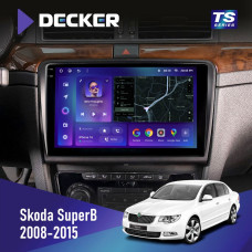 Штатная магнитола Skoda SuperB 2008-2015 Decker TS10004 TS 6x128, DSP 4G, 2k