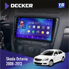 Штатная магнитола Skoda Octavia A5 2008-2013 Black Decker TS10002 TS 4x32, DSP, 4G