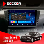 Штатная магнитола Skoda SuperB 2015-2019 Decker D10-008 8x128 DSP 4G