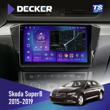 Штатная магнитола Skoda SuperB 2015-2019 Decker TS10003 TS 4x64, DSP 4G, 2k