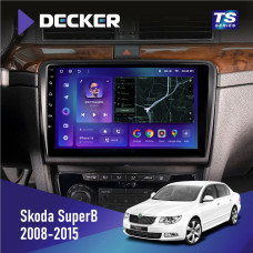 Штатная магнитола Skoda SuperB 2008-2015 Decker TS10002 TS 4x32, DSP, 4G