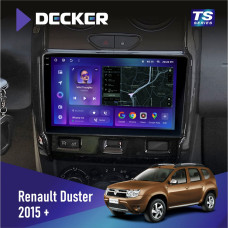 Штатна магнітола Renault Duster 2015+ ISO Decker TS9004 TS 6x128, DSP 4G, 2k