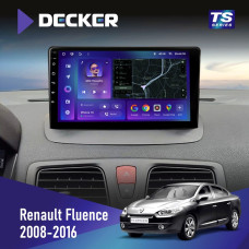 Штатная магнитола Renault Fluence 2009-2017 Decker TS9002 TS 4x32, DSP, 4G