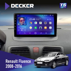 Штатная магнитола Renault Fluence 2009-2017 Decker TS9004 TS 6x128, DSP 4G, 2k