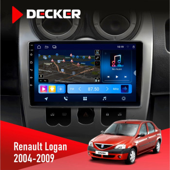 Штатная магнитола Renault Logan 2004-2007 Decker D9-008 8x128 DSP 4G