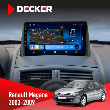 Штатная магнитола Renault Megane II 2003-2009 Decker D9-008 8x128 DSP 4G