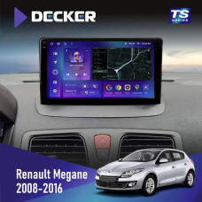 Штатная магнитола Renault Megane III 2008-2016 Decker TS9004 TS 6x128, DSP 4G, 2k