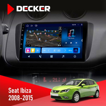 Штатная магнитола Seat Ibiza 2008-2015 Decker D9-008 8x128 DSP 4G