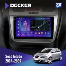 Штатная магнитола Seat Toledo 2004-2009 Decker TS9003 TS 4x64, DSP 4G, 2k