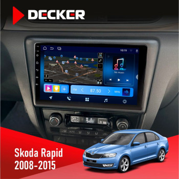 Штатна магнітола Skoda Rapid 2013-2018 Decker D9-008 8x128 DSP 4G