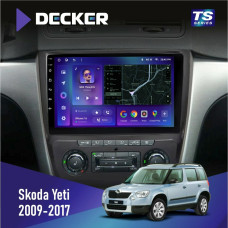 Штатная магнитола Skoda Yeti 2009-2017 Decker TS10002 TS 4x32, DSP, 4G