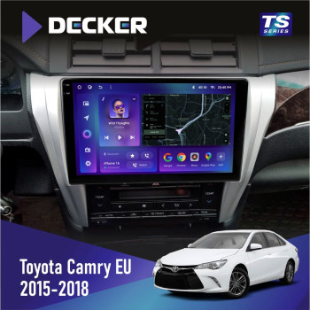 Штатна магнітола Toyota Camry 2015-2018 Decker TS10003 TS 4x64, DSP 4G, 2k