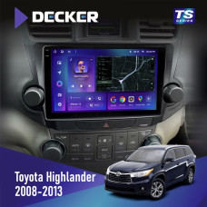 Штатная магнитола Toyota Highlander 2008-2013 Decker TS10004 TS 6x128, DSP 4G, 2k
