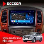 Штатная магнитола Toyota Land Cruiser (100) 2003-2008 Decker D10-008 8x128 DSP 4G