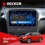 Штатная магнитола Suzuki Vitara 2015+ Decker D9-008 8x128 DSP 4G