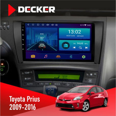 Штатная магнитола Toyota Prius 2009-2016 Black Decker D9002 6x128, DSP, 360