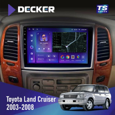 Штатная магнитола Toyota Land Cruiser (100) 2003-2008 Decker TS10002 TS 4x32, DSP, 4G