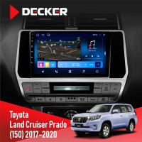 Штатная магнитола Toyota Land Cruiser Prado 150 2017-2020 Decker D10-008 8x128 DSP 4G