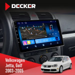 Штатна магнітола Volkswagen Golf 2003-2008 Climate 2 Decker D10-008 8x128 DSP 4G