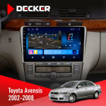 Штатна магнітола Toyota Avensis 2002-2008 Decker D9-008 8x128 DSP 4G