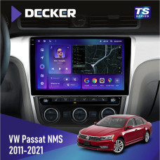 Штатная магнитола Volkswagen Passat NMS 2011-2021 Decker TS10004 TS 6x128, DSP 4G, 2k