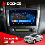Штатная магнитола Toyota Avensis 2008-2015 Decker D9-008 8x128 DSP 4G