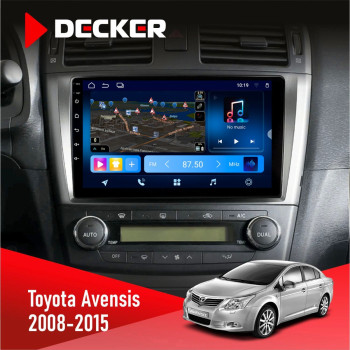 Штатная магнитола Toyota Avensis 2008-2015 Decker D9-008 8x128 DSP 4G