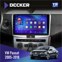 Штатная магнитола Volkswagen Passat (B6, B7) 2005-2014, CC 2012-2018 Decker TS10002 TS 4x32, DSP, 4G