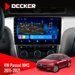 Штатная магнитола Volkswagen Passat NMS 2011-2021 Decker D10-008 8x128 DSP 4G