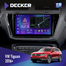 Штатная магнитола Volkswagen Tiguan 2016+ Decker TS10004 TS 6x128, DSP 4G, 2k
