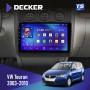 Штатная магнитола Volkswagen Touran 2003-2010 Black Climate Decker TS10003 TS 4x64, DSP 4G, 2k