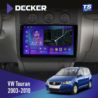 Штатная магнитола Volkswagen Touran 2003-2010 Black Conditioner Decker TS10003 TS 4x64, DSP 4G, 2k